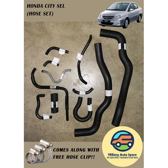 HONDA CITY SEL 2003 RADIATOR & BY PASS HOSE SET Shopee Malaysia