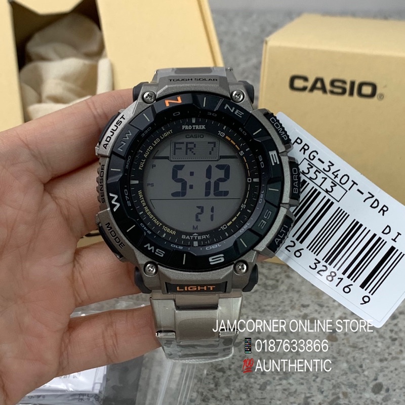 Original Casio Protrek Prg T Titanium Series Shopee Malaysia