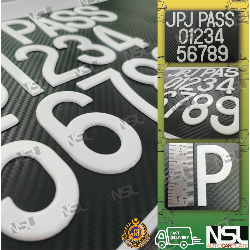 🔥READY STOCK🔥BUAT SIAP🔥C70 Flat JPJ Number Plate Kereta/Standard Size