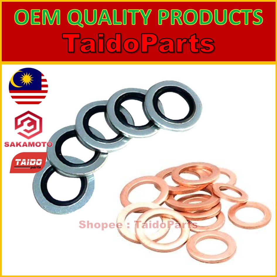 Copper washer Brass packing and bonded seal m6 m8 m10 m12 m14 m16 m18