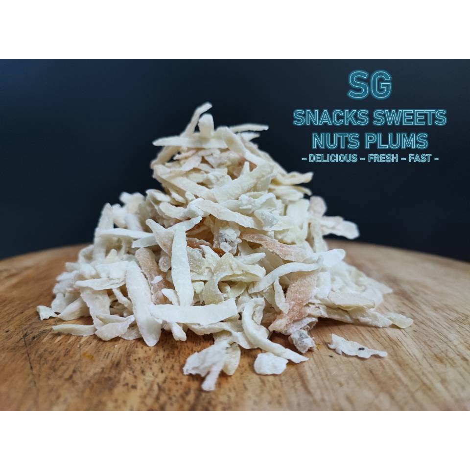 SG 100% PENANG Slice Sweetened Nutmeg 100%  槟城甜味豆蔻丝 【HALAL】100% PENANG Buah Pelaga Manis Kering Halus Sedap