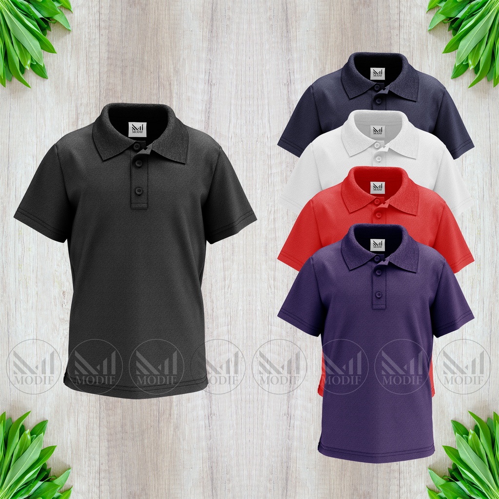 Boys Plain Polo T-shirt 