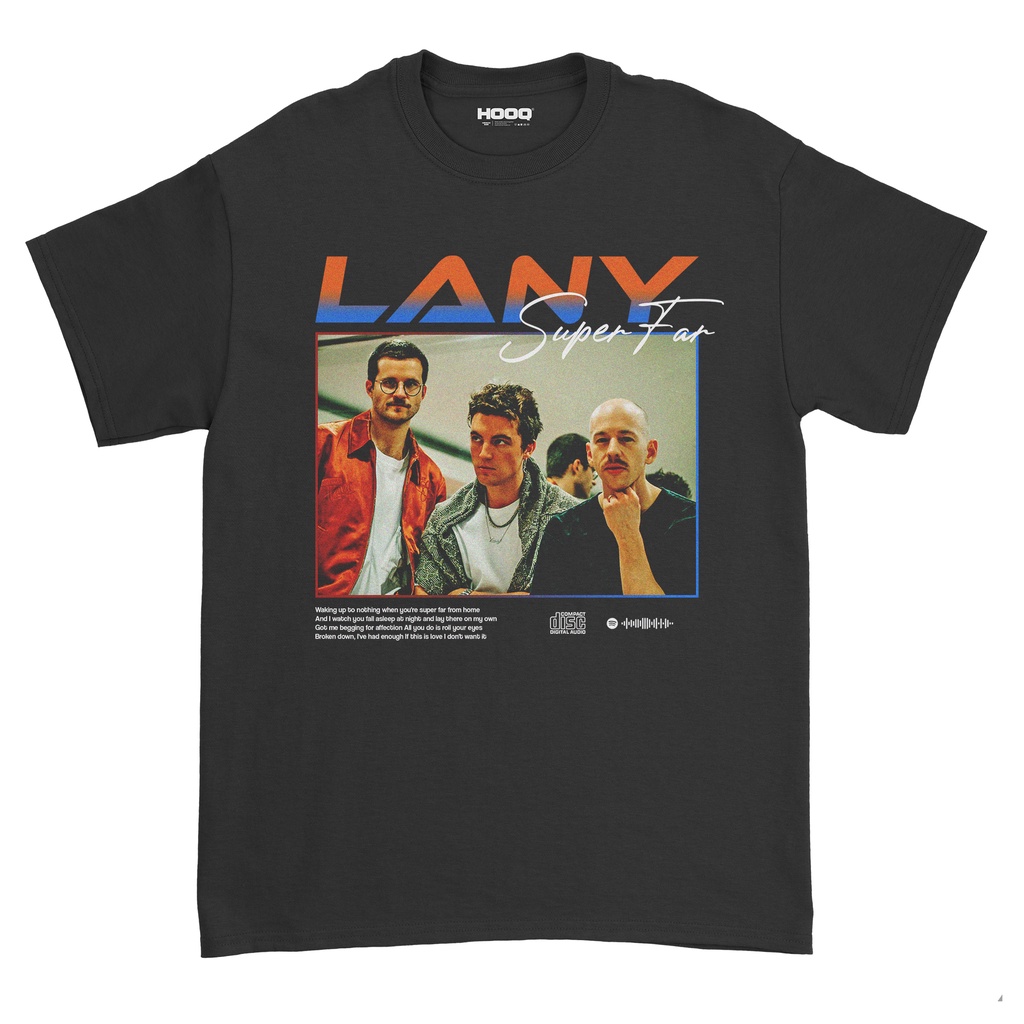 Baju MUSIK LANY - SUPER FAR/KAOS BAND LANY/MUSIC MERCH/UNISEX// LANY BAND TEES