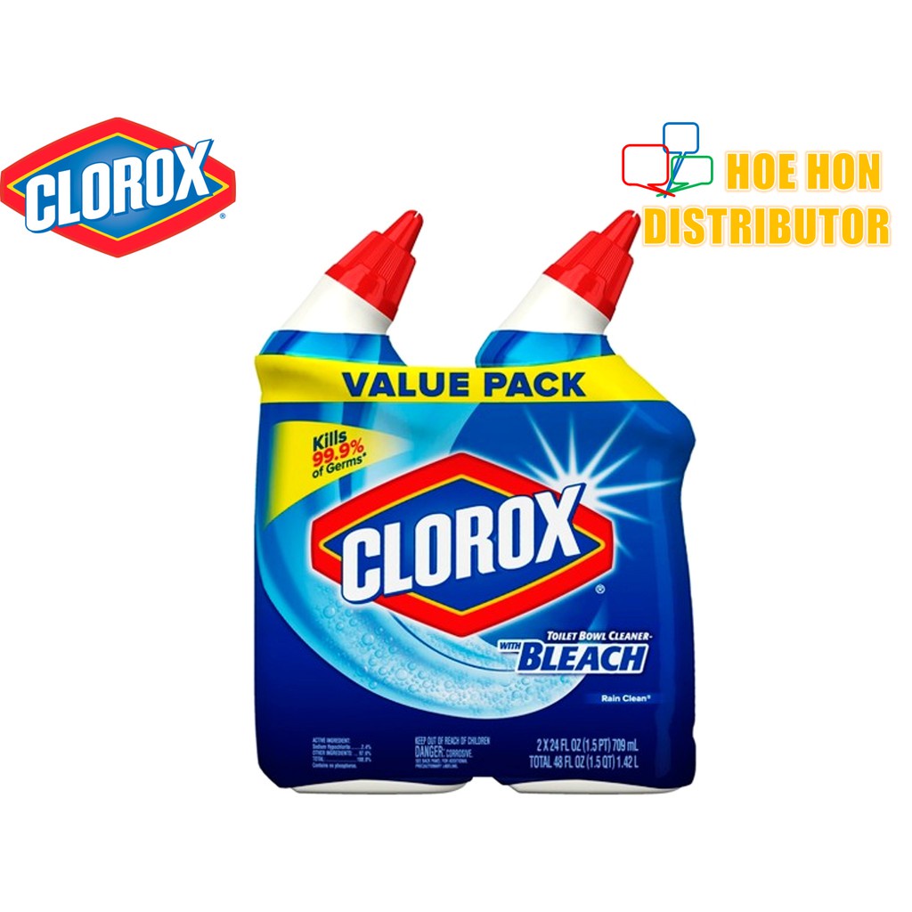 [Value Pack] Clorox Toilet Bowl Cleaner with Bleach 709ml x 2 Shopee