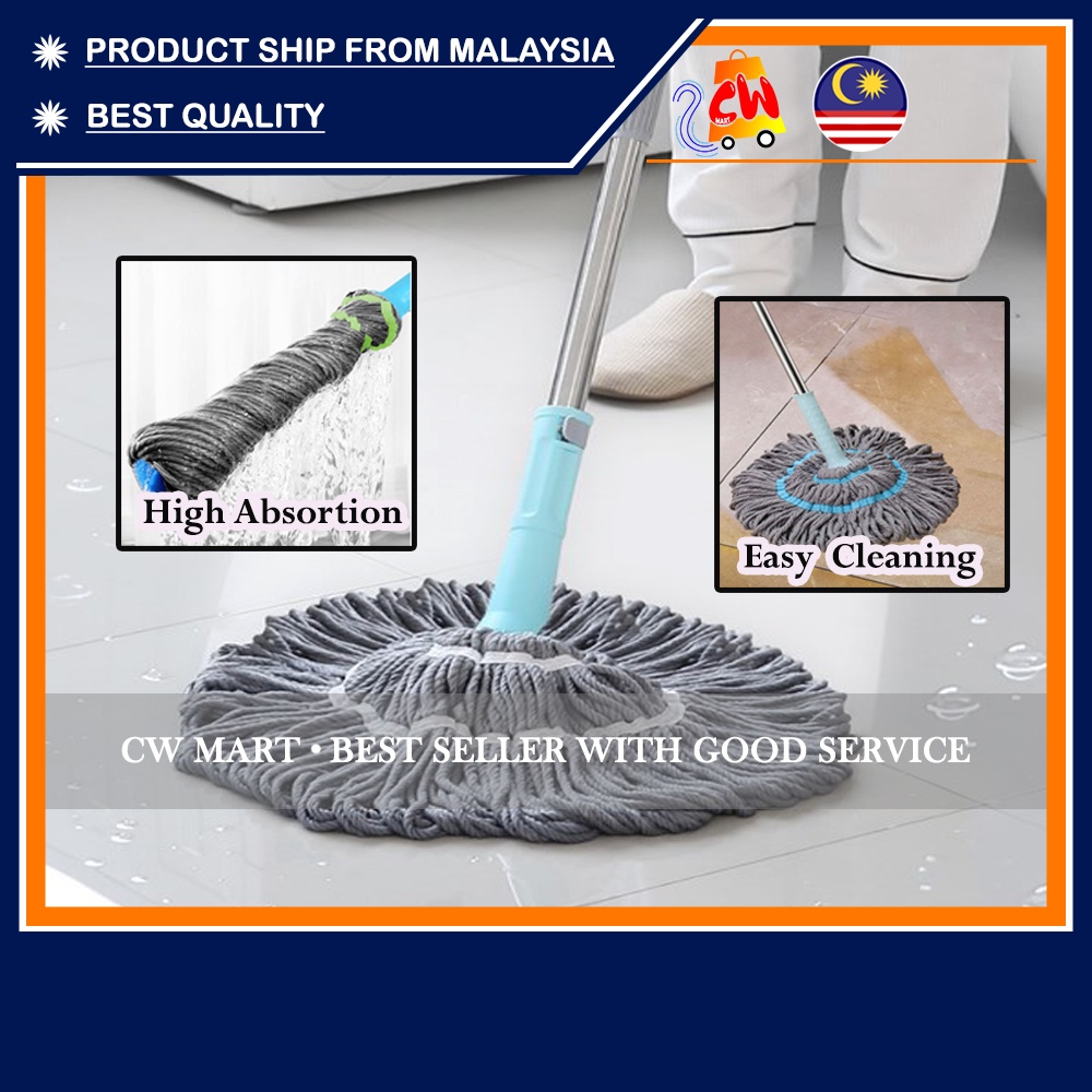 CW Mop Lantai BaikMop Lantai Spin Mop Twist Mop Magic Spin Mop Water