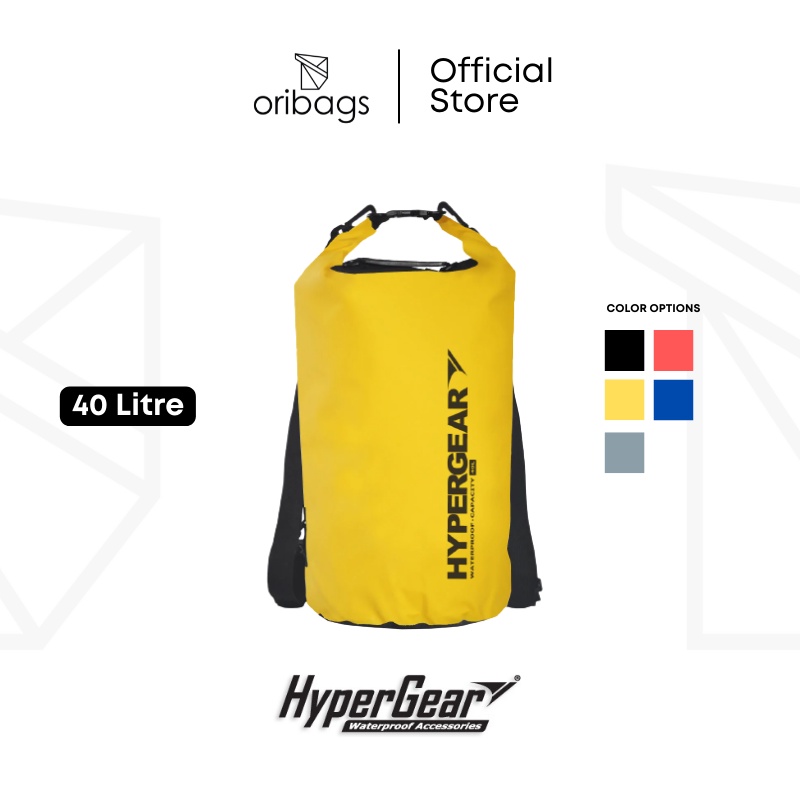 Hypergear Dry Bag Waterproof IPX6 Includes Sling Strap (40L) Shopee