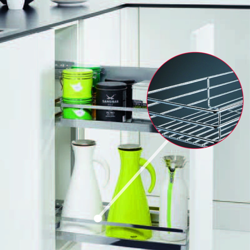 Hafele [Build In] COMFORT II Pull Out Kitchen Storage System For Base
