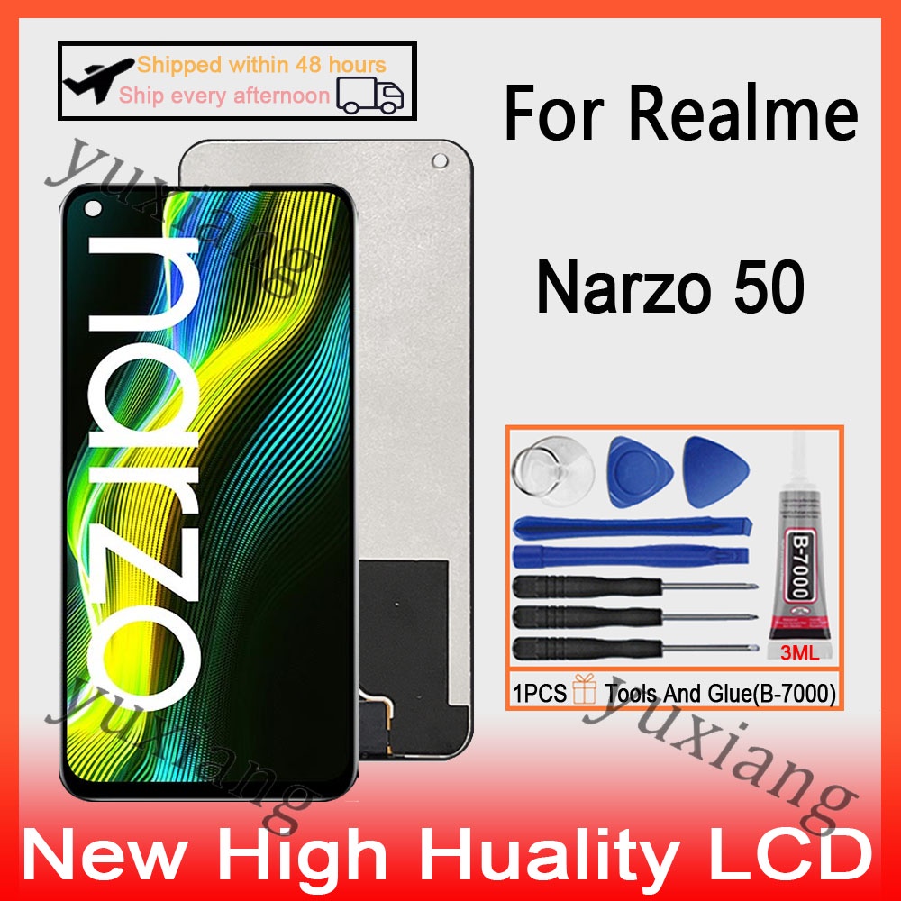 Original For Realme Narzo 50 RMX3286 LCD Display Touch Screen Digitizer ...