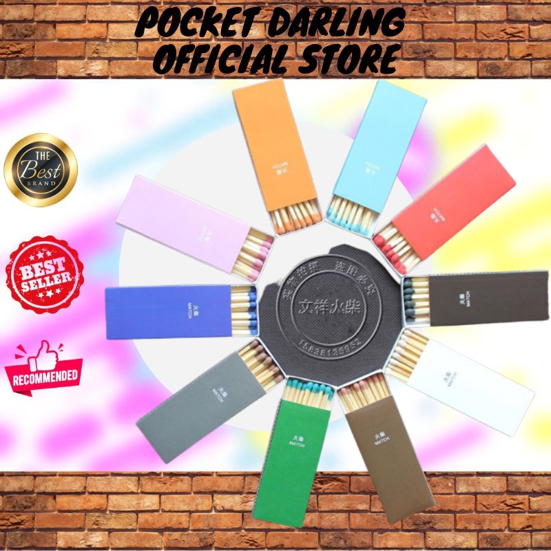 Color lengthened matches can be customized lettering solid color creative personality birthday candle matches