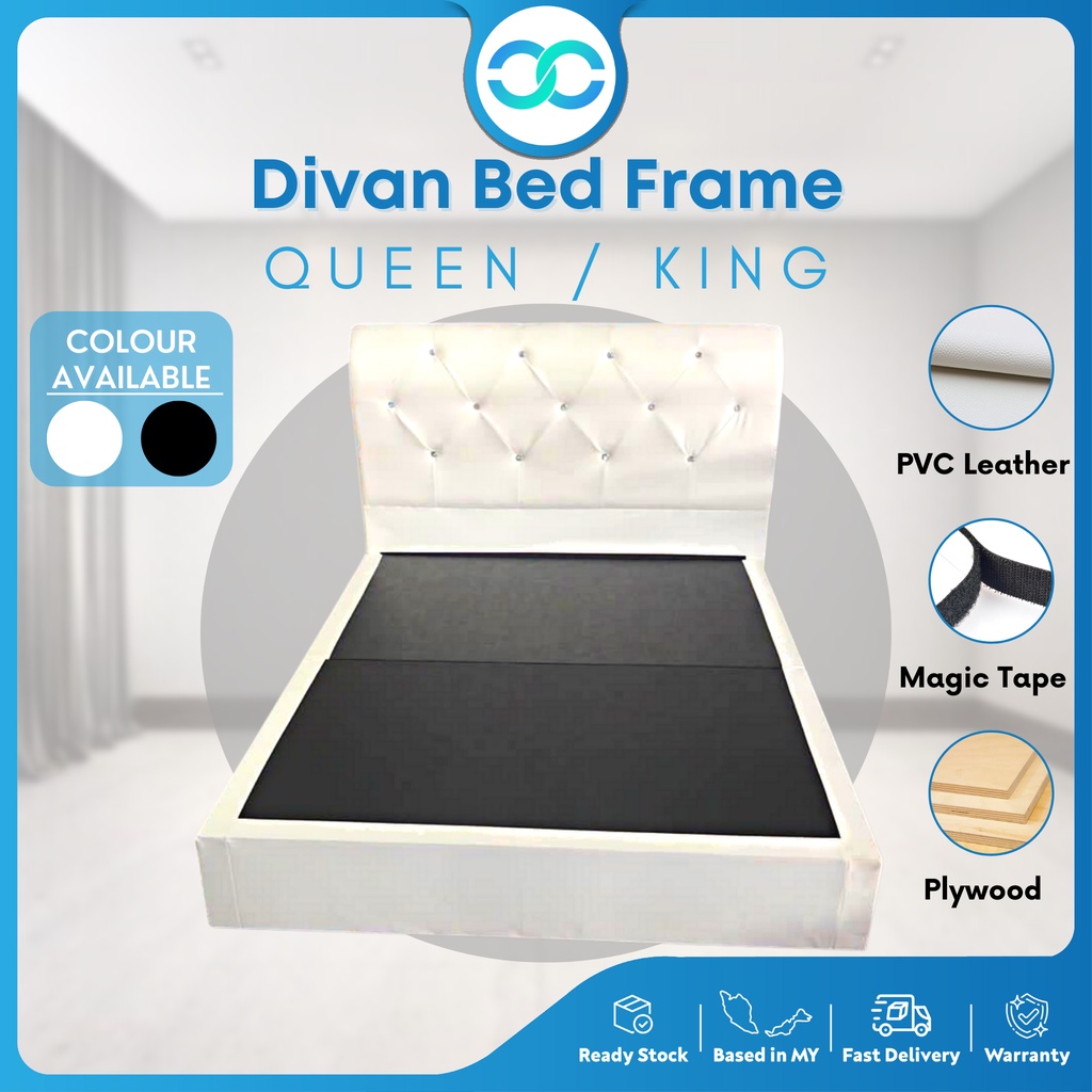 [Queen/King] Divan PVC Bed Frame Queen Divan PVC Bed Frame Queen Katil Murah Queen Divan PVC Bed Frame King Katil Murah