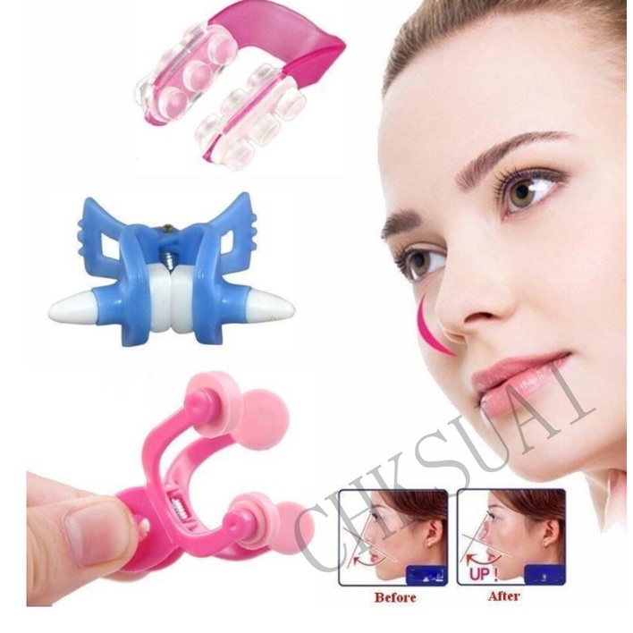 Facial Roller Massager Silicone Nose Straightening Corrector Nose Clip Nose Shaper Nose Lift Anti-aging Skin Tightening Face Lift Beauty Tool For Home Spa