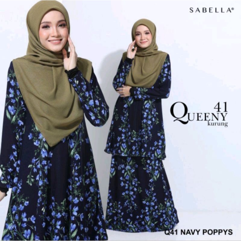 READY STOCK 3 Baju Kurung Sabella XS Ironless Queeny Azalia (Fast ...
