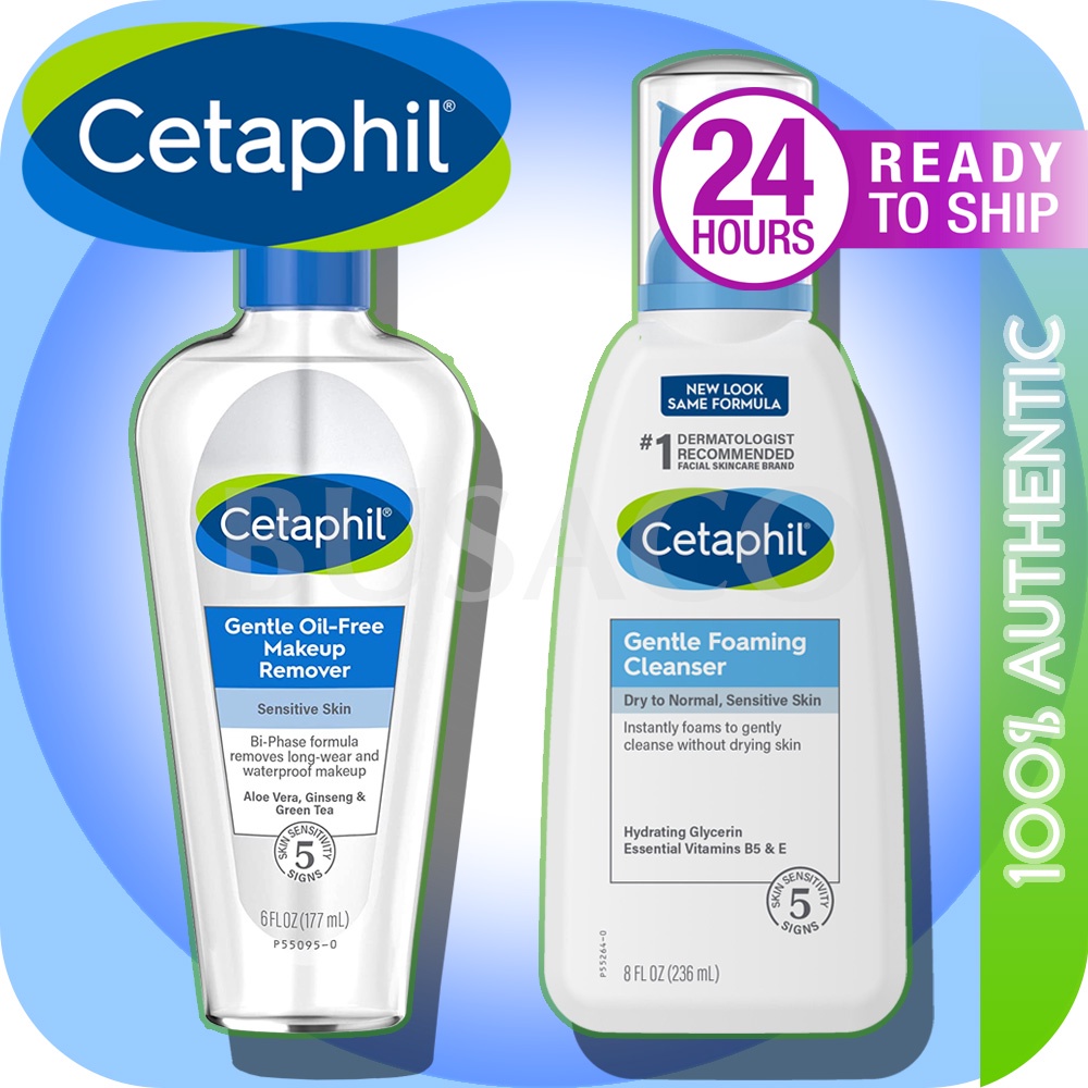 Cetaphil Gentle Foaming Facial Cleanser Gentle OilFree Makeup Remover Sensitive Skin