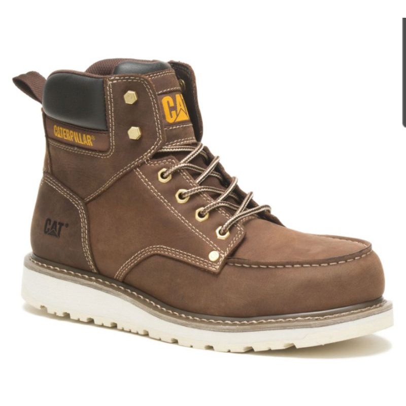 Caterpillar Safety Shoe Calibrate P91420 Mid Khaki Shopee Malaysia