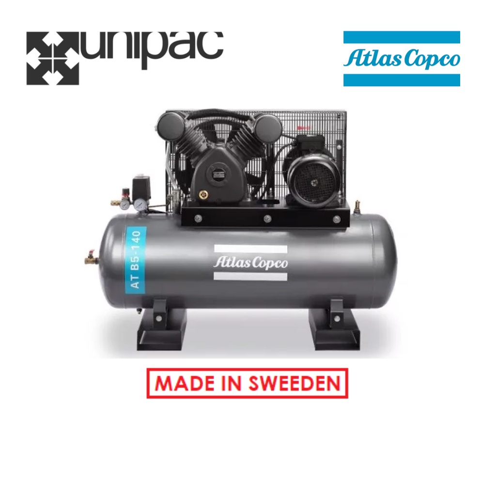 Air Compressor Atlas Copco 5.5HP Cast Iron Piston Compressor (ATB5140