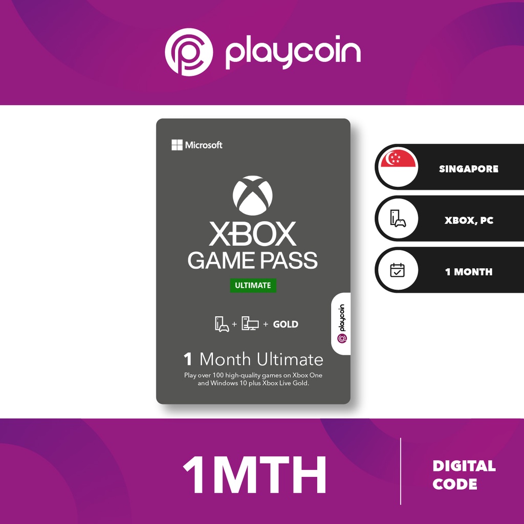 [15 Mins,24/7 Delivery via WhatsApp] Xbox Game Pass Ultimate (SG) 1