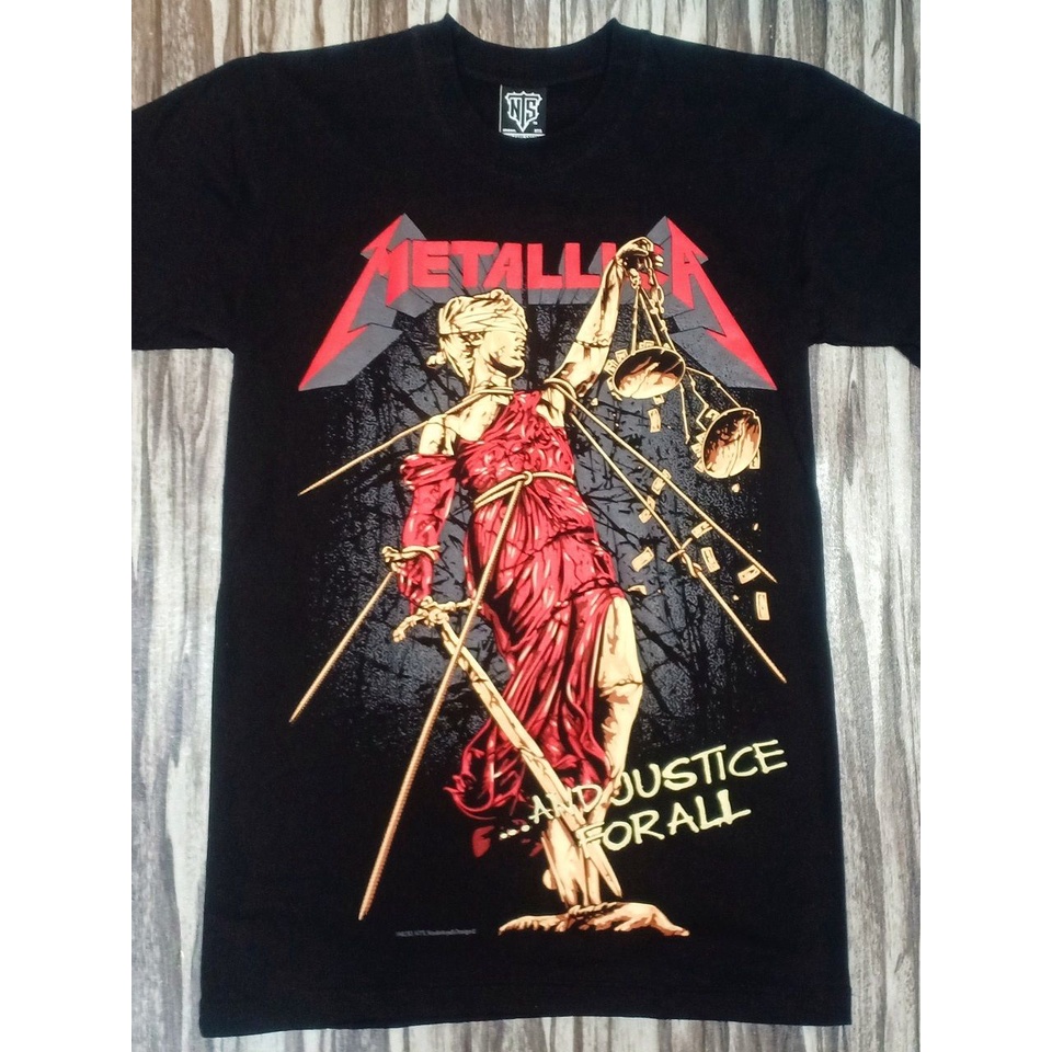 16R283 METALLICA HEAVY METAL ROCK BAND JUSTICE FOR ALL ALBUM COVER EDITION NTS ORIGINAL NEW TYPE SYSTEM COTTON T-SHIRT