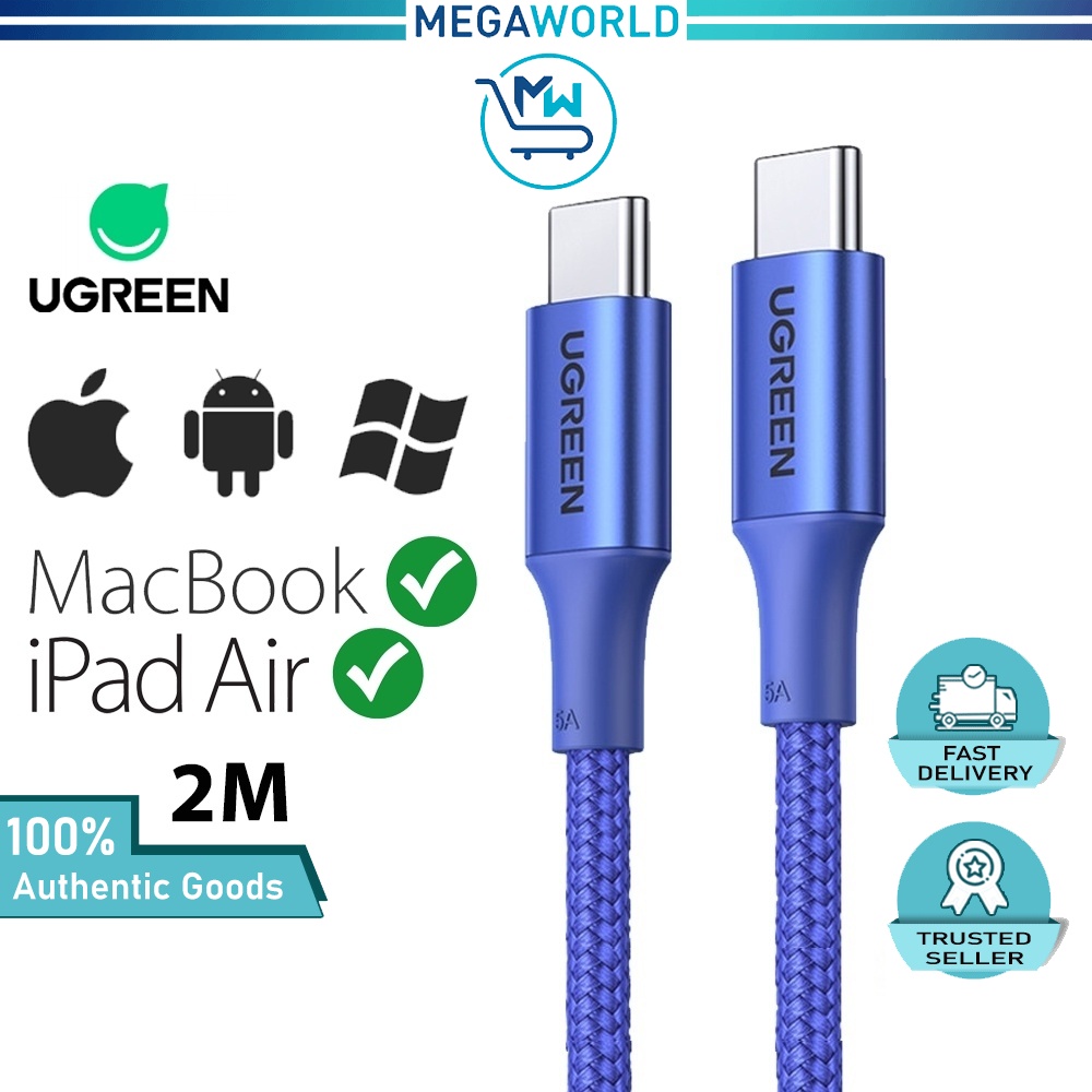 ugreen-usb-c-to-c-cable-100w-pd-fast-charge-type-c-5a-power-delivery