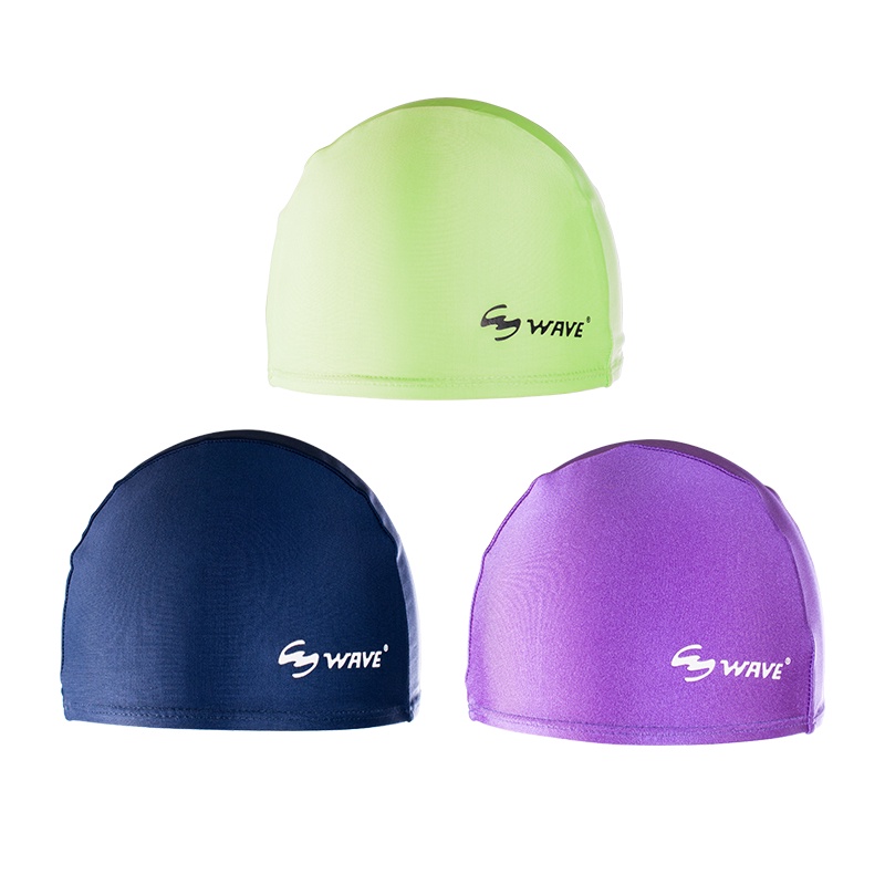 WAVE Adult Custom Printed Swimming Caps Spandex Various Color Lycra Swimming Cap Shopee Malaysia
