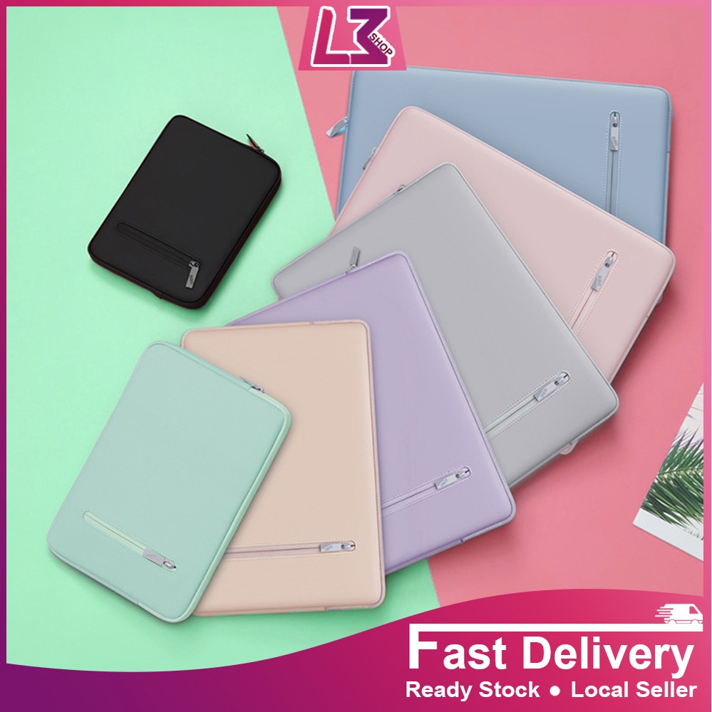 Stok Sedia Sarung Komputer Beg Kalis Air Riba 7 10 12 13 14 15 16 Inci Sarung Tablet Lengan Kantung Pelindung Buku Nota