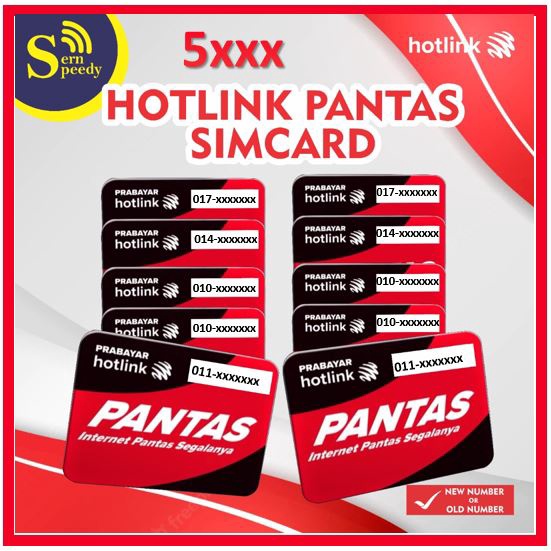 Maxis Pantas Prepaid Sim Cards 5xxx Number 014/010 Shopee