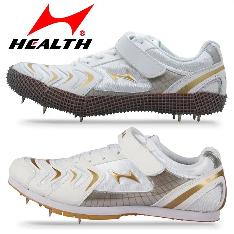 Kasut lompat tinggi 608 pancang lompat tinggi profesional berdiri kasut lompat jauh dalam peperiksaan masuk kolej sokongan lampu lompat katak 11 paku/*#High jump shoes 608 professional high jump spikes standing long jump shoes in the college entrance exam