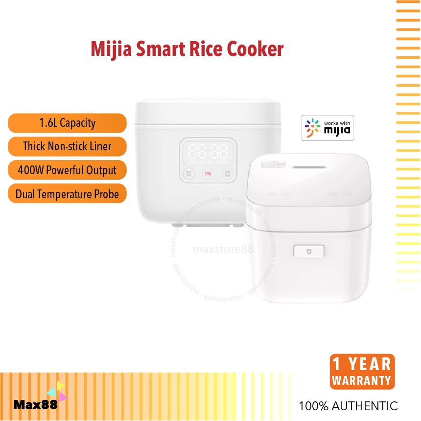Xiaomi Mijia Smart Rice Cooker Works with Mijia APP Control Non Sticky