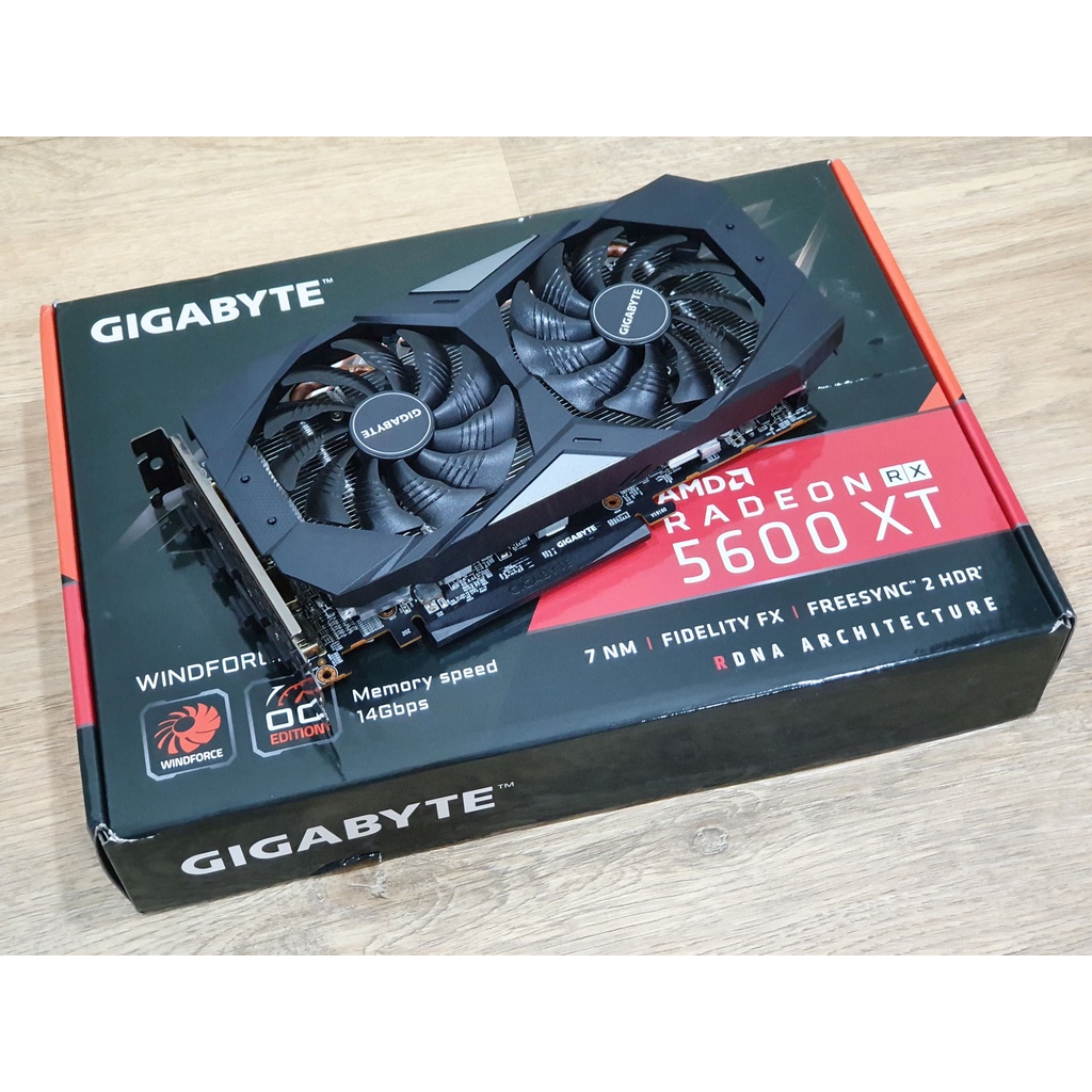 Gigabyte AMD Radeon RX 5600 XT WINDFORCE OC 6G rev. 2.0 RX5600XT 5600XT ...