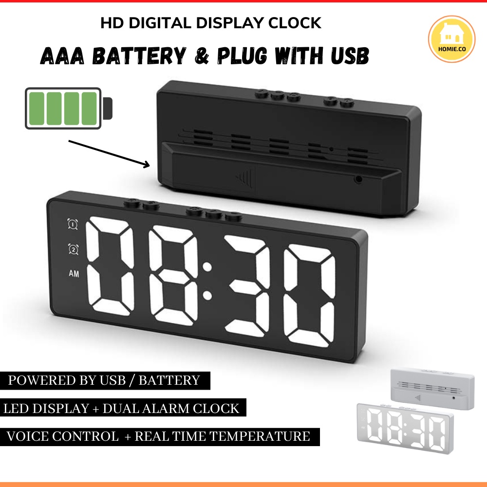 [NEW] Wireless LED Digital Clock Table Alarm Clock Digital Clock Wall