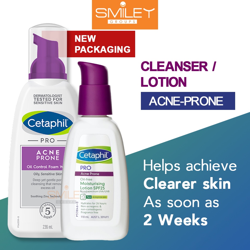 Cetaphil Pro Acne Prone Oil Control Foam Wash Cleanser / OilFree