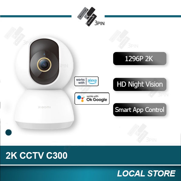 Ready Stock Mijia Mi Cctv 360 IP Camera C300 Smart CCTV Smart Wifi