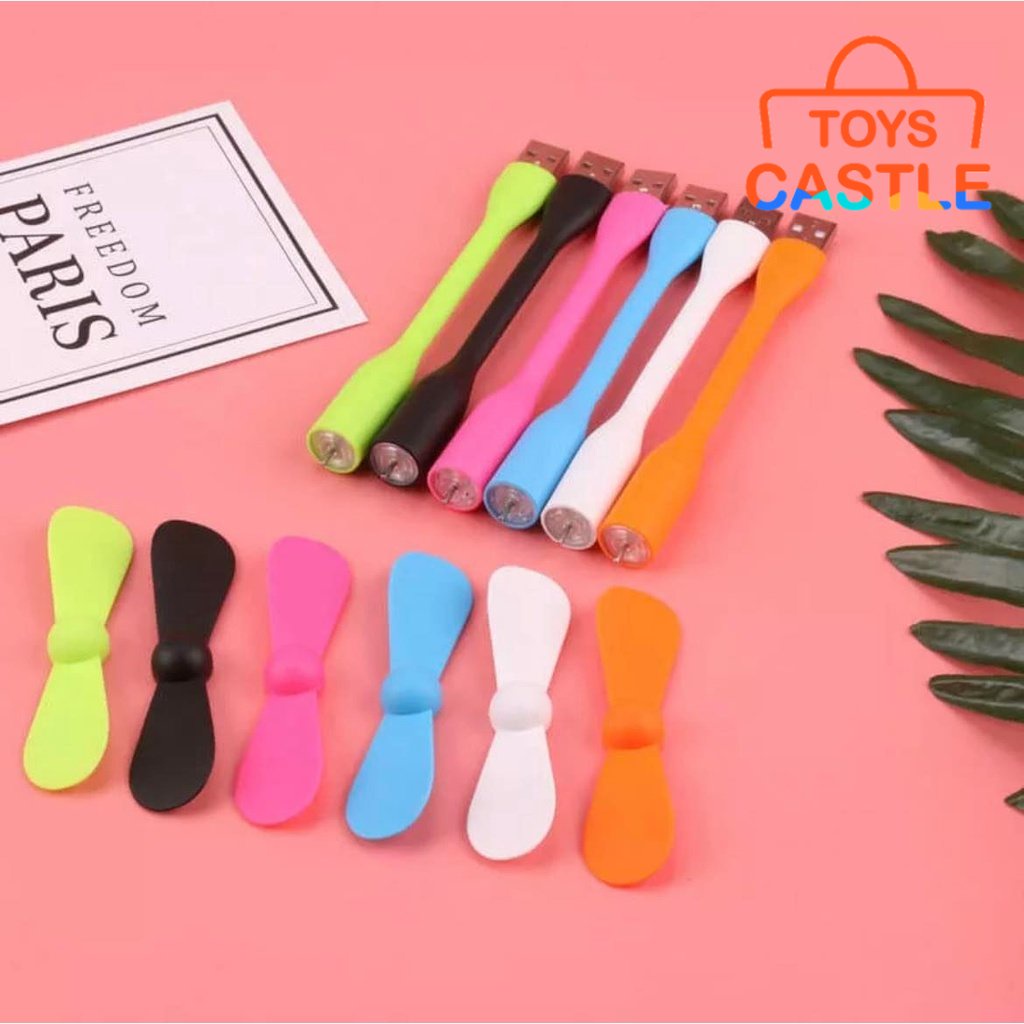 [Fast Shipping]Fan USB Humidifier Fashion Portable Flexible Mini USB Fan Bendable Removable USB Gadgets PowerBank Laptop