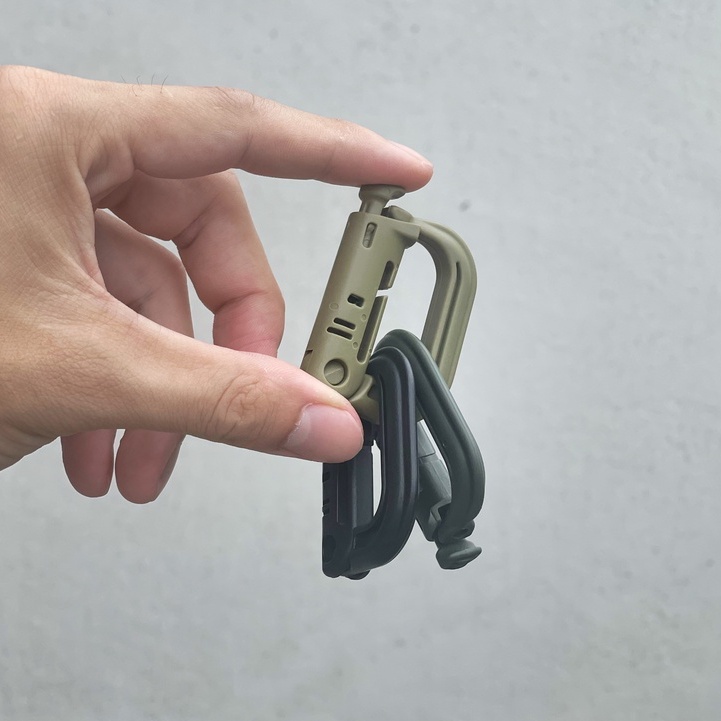 Molle Carabiner 10-Pack Tactical D-Ring Carabiners Molle