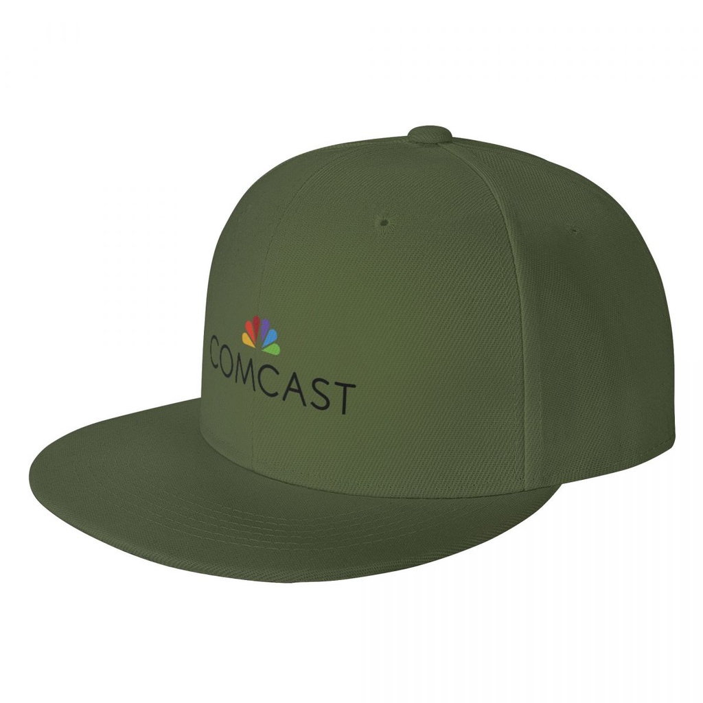 New Available Comcast Logo Flat Brim Sunshade Baseball Hat Men Women Fashion Polyester Solid Color Curved Brim Hat Unis