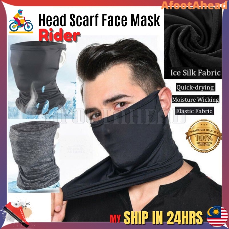 Local READY Rider Bandana Ice Silk Head Scarf Face Mask Anti UV Cooling ...