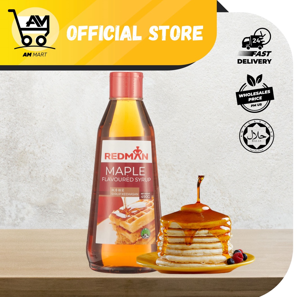 RAYA SALE✨ Redman Maple Flavored Syrup / Sirap Gula Emas 490g (HALAL)