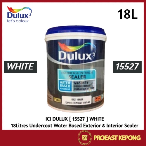 ICI DULUX 18L [ 15527 WHITE ] Undercoat Water Based Exterior