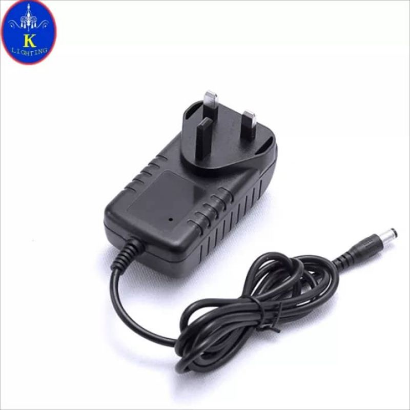 British Standard 12V 2A charger 24w monitoring switch power supply LED light bar route power adapter