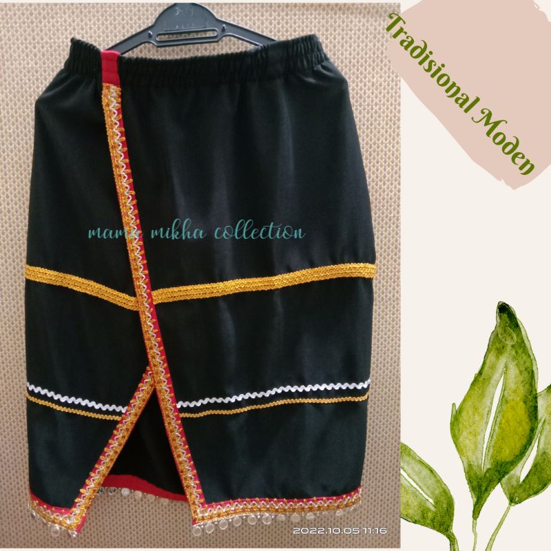 Skirt Tradisional Moden Bidayuh/Dayak Sabah Sarawak | Shopee Malaysia