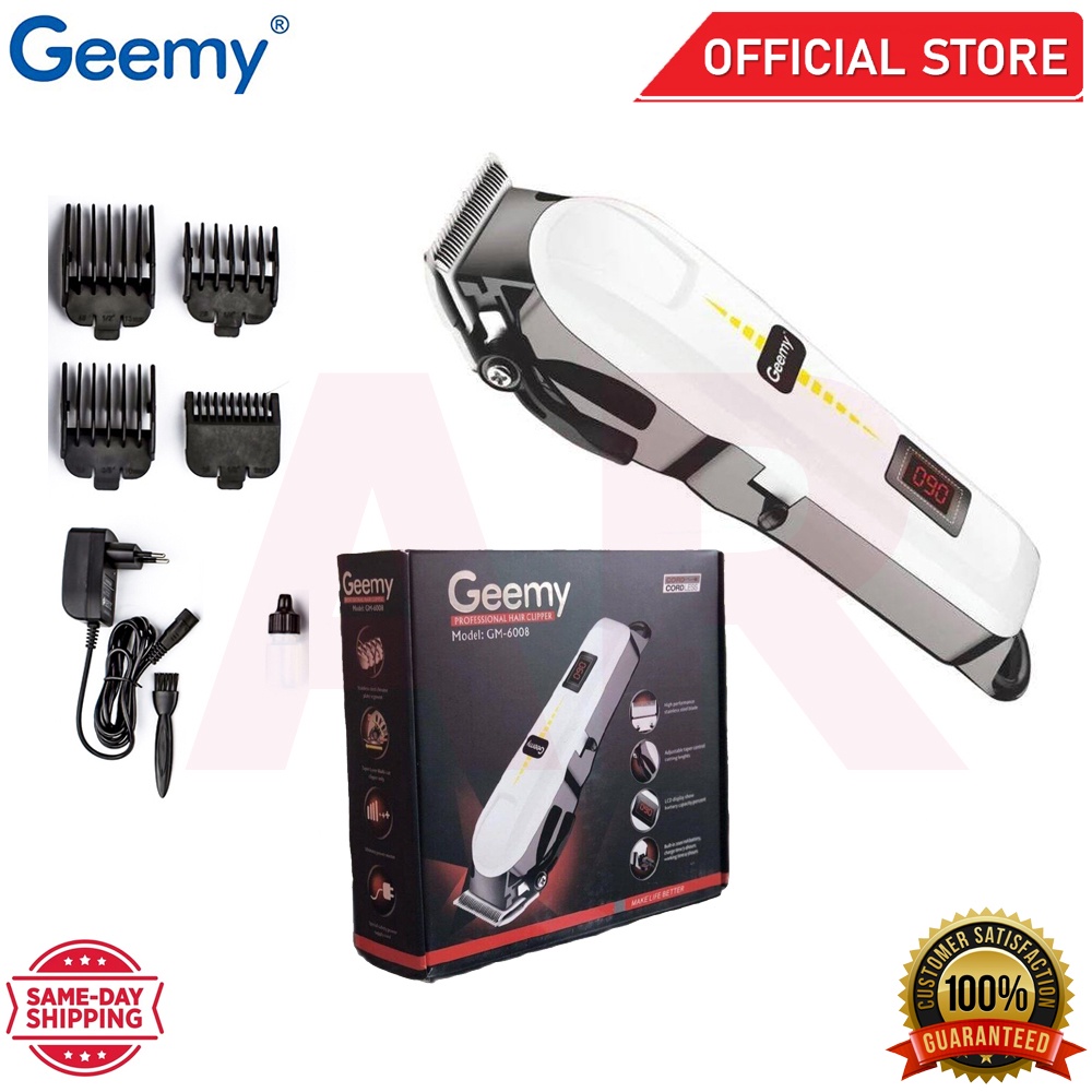 Geemy Hair Clipper Rechargeable Hair Trimmer Men Beard Cutting Machine