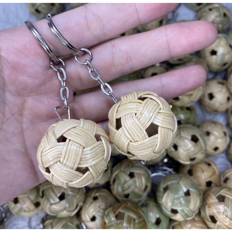 Keychain Takraw | Kraftangan | Handmade | Diy Keychain | Borneo Craft | Bola Sepak | Doorgift