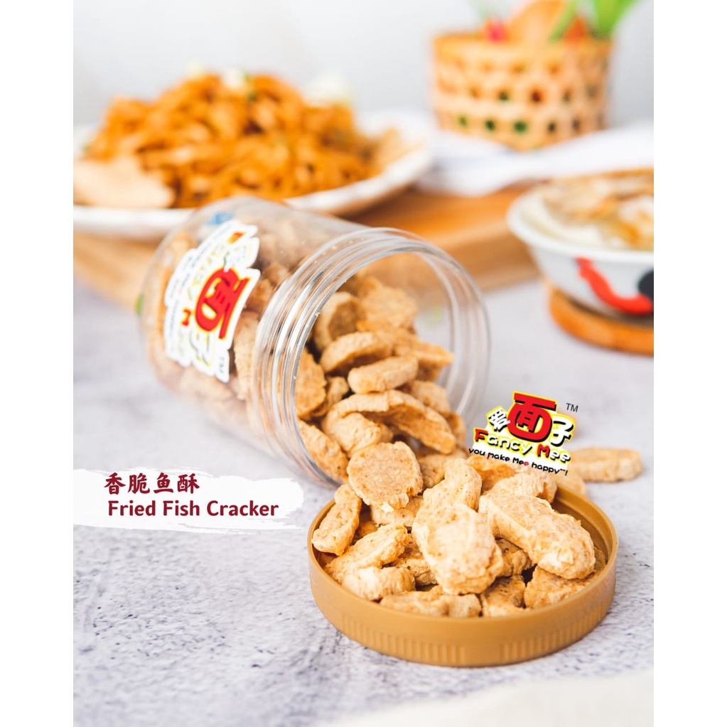 Signature Original Fried Fish Cracker (愛面子.炸魚饼 原味) No Pork No Lard ,Fancy Mee Own Production , Fried Fish Cake