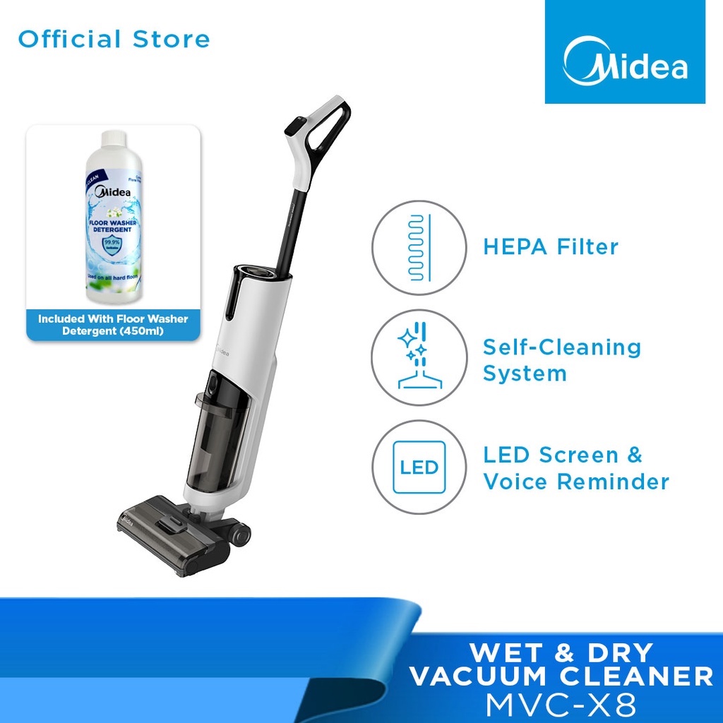[2022 New Model] Midea MVCX8 Wet & Dry Cordless Vacuum Cleaner With