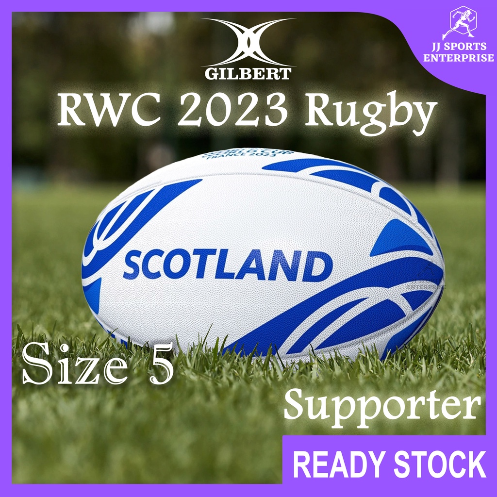 Gilbert Rugby Ball RWC 2023 Supporter Scotland (Size 5) Gilbert Rugby Ball Bola Ragbi