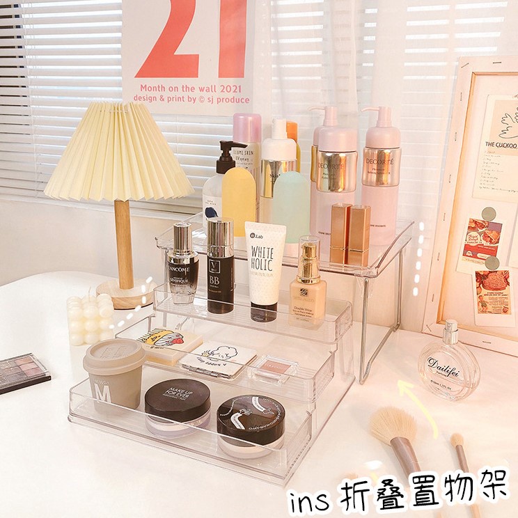 3 Tier Rack Rak Stationary Shelf Organizer Kitchen Pantry Step Shelf