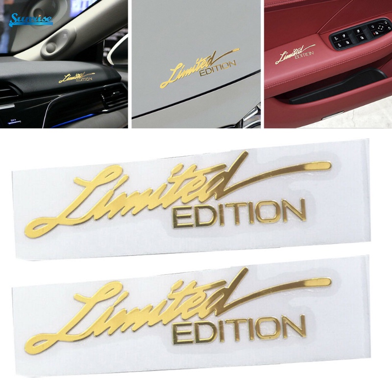 1Pc LIMITED EDITION Car Sticker 3D Gold Body Emblem Badge Metal Sticker Decal Auto Accessories Motorcycle Decals