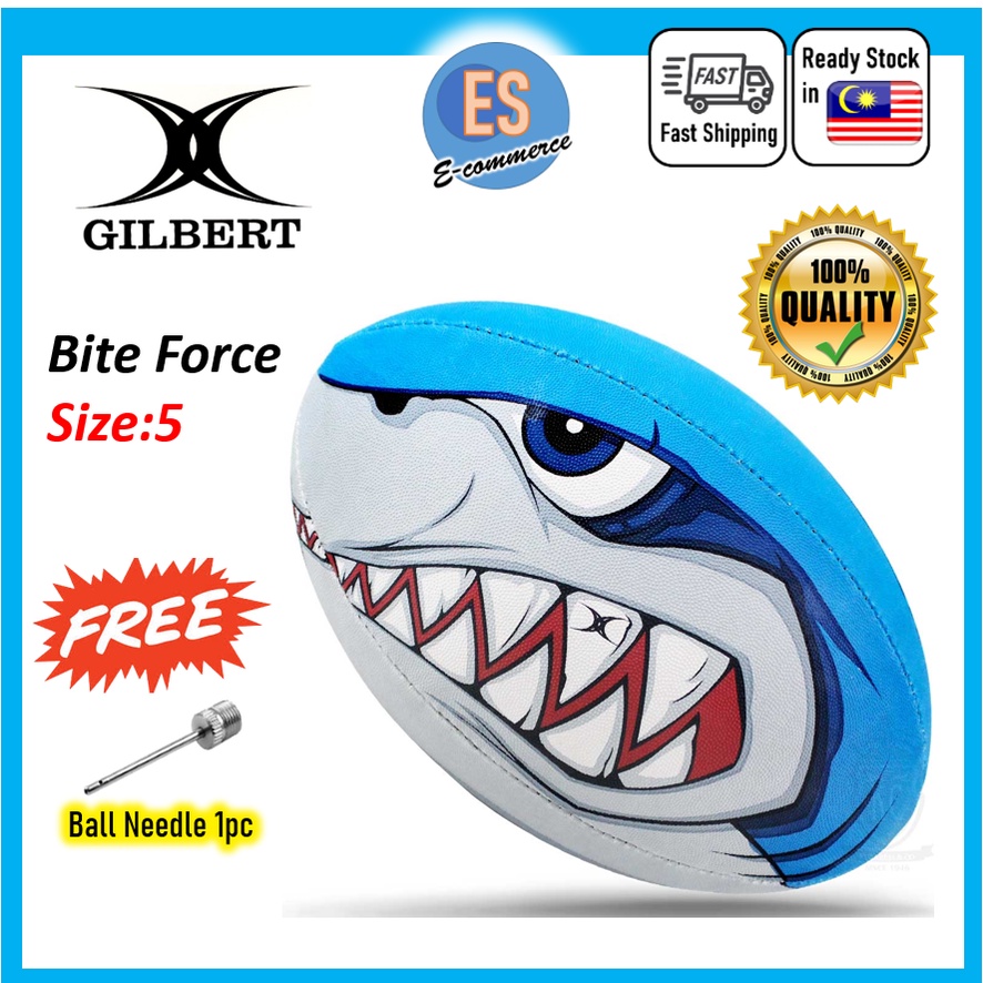 GILBERT RUGBY BALL SIZE 5 BITE FORCE