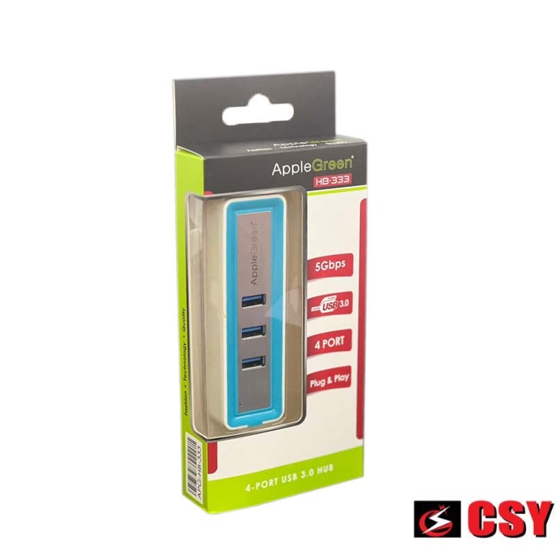 [USB HUB] HB-333 4-Port USB 3.0 Hub (Blue / Green)