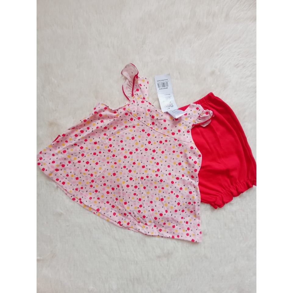 Pureen set sleeveless with short pants baby girl (12y) Shopee Malaysia