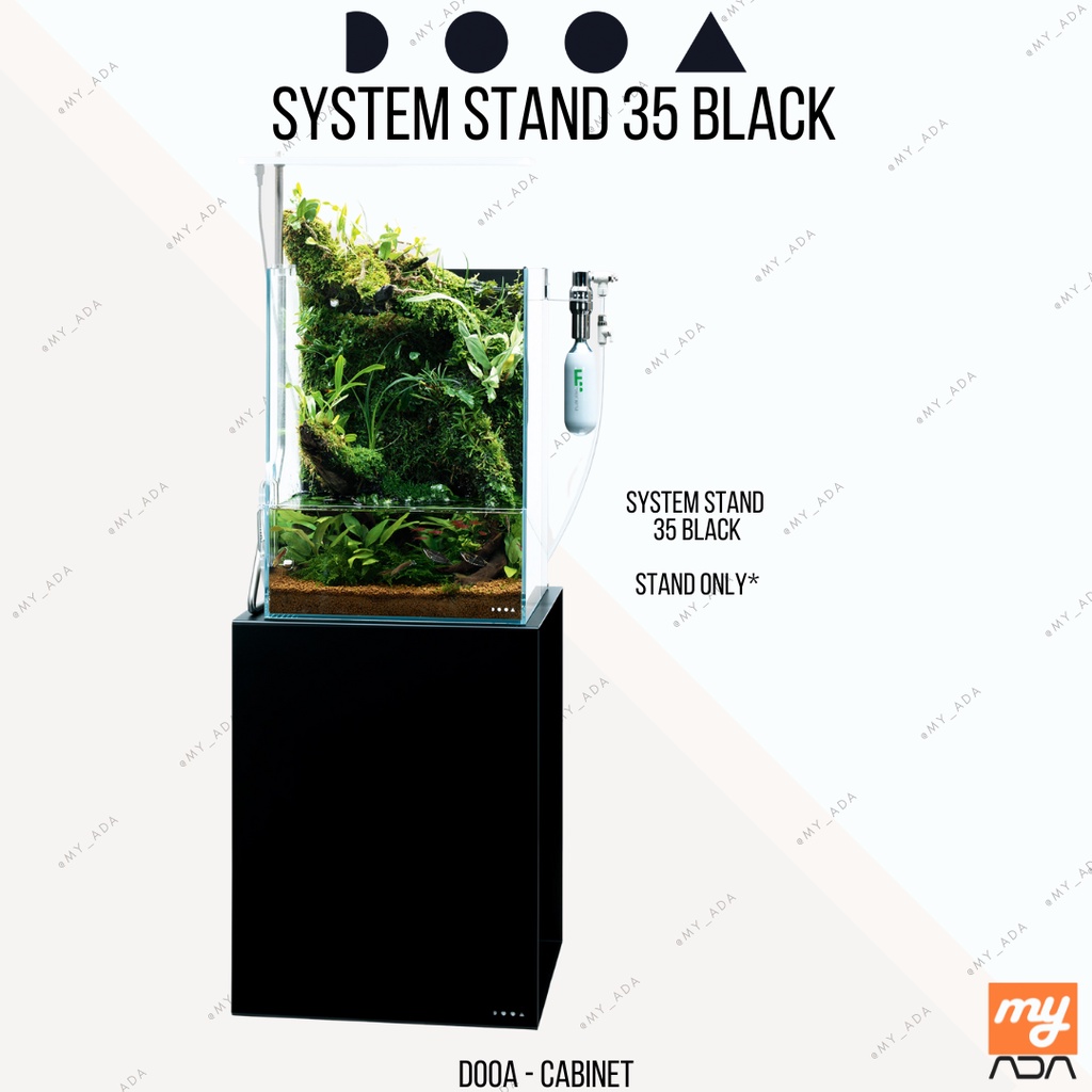 DOOA System Stand 35 (Black) Aquarium Stand Aquarium For 30cm